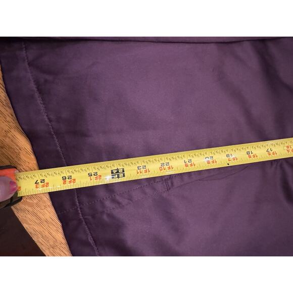 LAL Live A Little Womens 1X Button Down Silky Coat 3/4 Puffy Sleeves Lined Plum - Picture 10 of 10